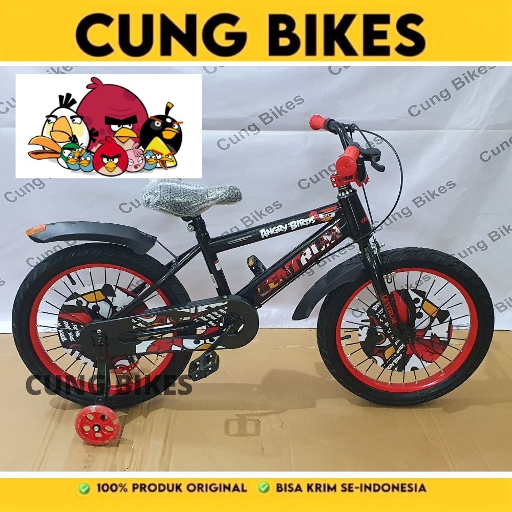 Sepeda Anak Laki Angry Bird centrum 16&quot; 18&quot; BMX Karakter Kartun