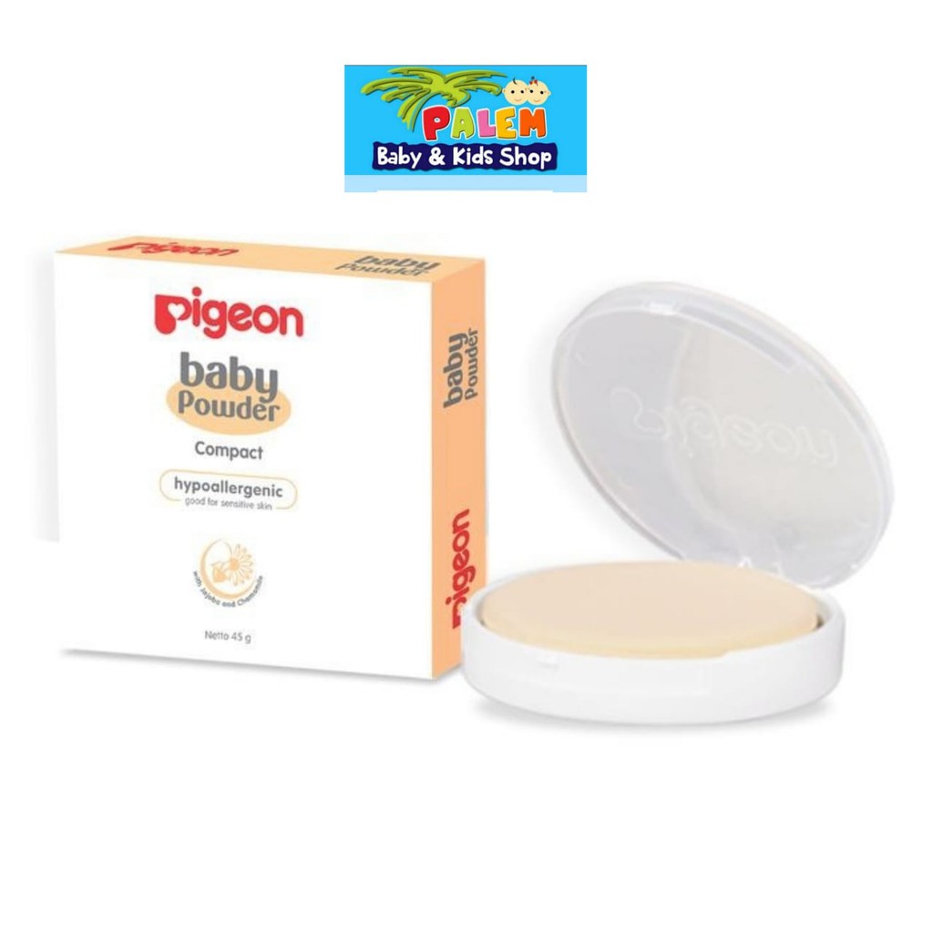 Pigeon Baby Compact Powder Hypoallergenic Bedak Bayi Padat Kulit