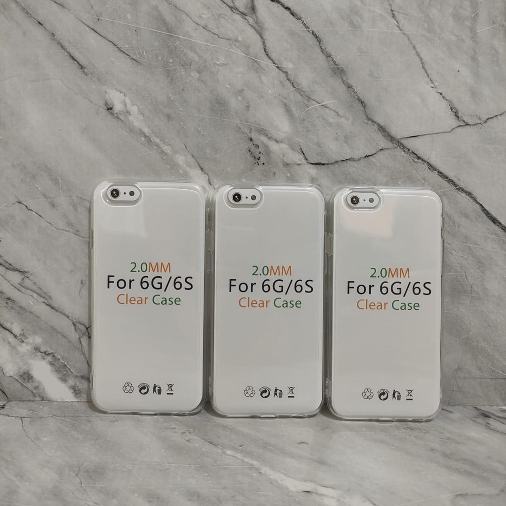 CASE FOR IP 6 6S 6G / 7 7S 7G / 8 8S 8G / SE 2 SE 3 SE 2020 / 6 PLUS 6S PLUS / 7 PLUS 7G PLUS / 8 PLUS 8G PLUS / X XS / XS MAX / XR Case Ultra Clear HD Premium Transparan Jelly Silicon Softcase  - White_Cell