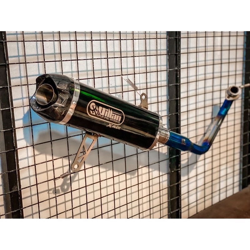 ( ORIGINAL ) KNALPOT VILLAN TECH1 FULL SYSTEM XMAX FORZA