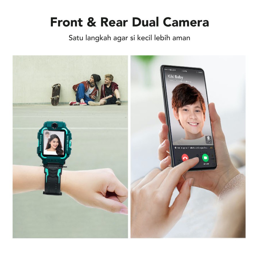 OLIKE - imoo Z6 Watch Phone Front & Rear Dual Camera / Garansi Resmi Original-3
