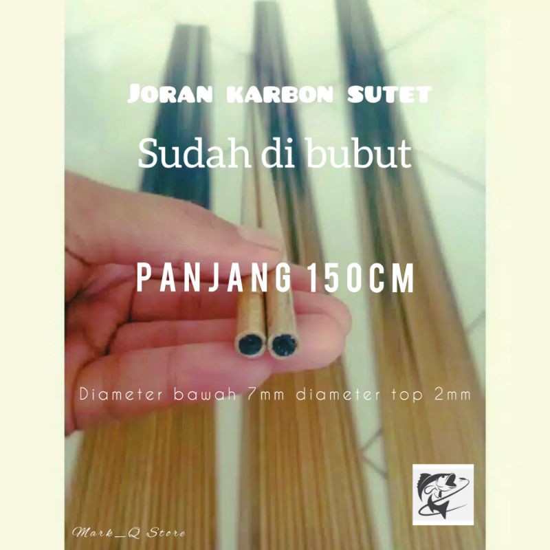 Karbon sutet bubut 150cm 7mm