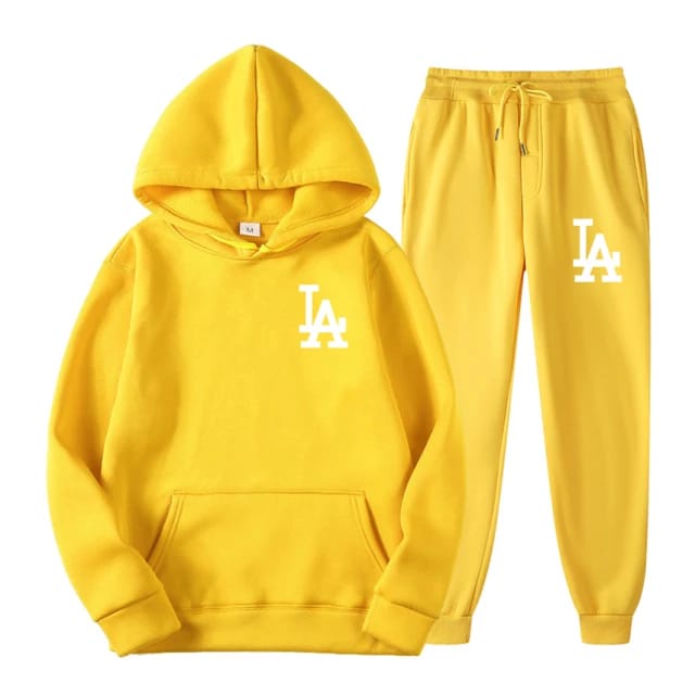 Hoodie Sweat Pant II Setelan Celana Jogger Panjang &amp; Jumper Hoodie Logo LA ( Pria &amp; Wanita )