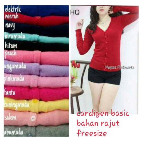 [cardigan ABG RO] Cardigan Wanita Rajut Varian Warna