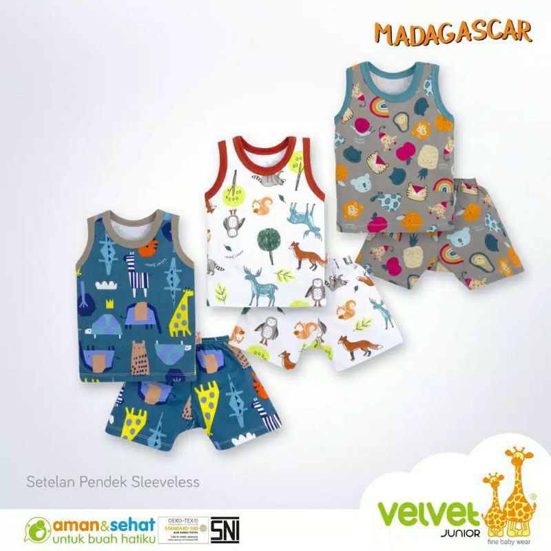 Velvet Junior Setelan Kutung Madagaskar XL