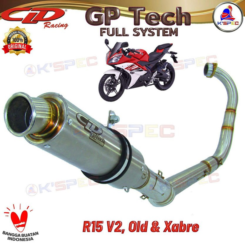 CLD Racing GP TECH series R15 V2 OLD & XABRE Knalpot Fullsystem
