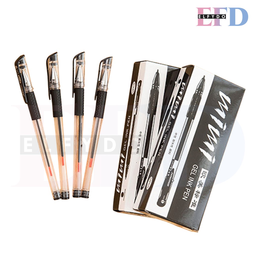 ELFYDO HL0008 Pena Gel Mimi 0.5mm Pulpen Internasional Balpoin Per Pcs