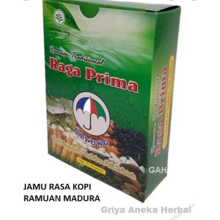 

JAMU TRADISIONAL RAGA PRIMA CAP PAYUNG DARI REMPAH DAN TUMBUHAN ASLI 100% JAMU RASA KOPI RAMUAN MADURA