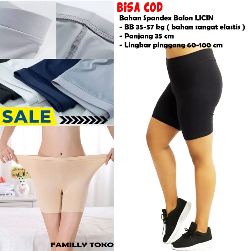 Shot standart /celana shot/celana daleman / Legging Pendek / Legging Spandek / Celana Pendek Ketat