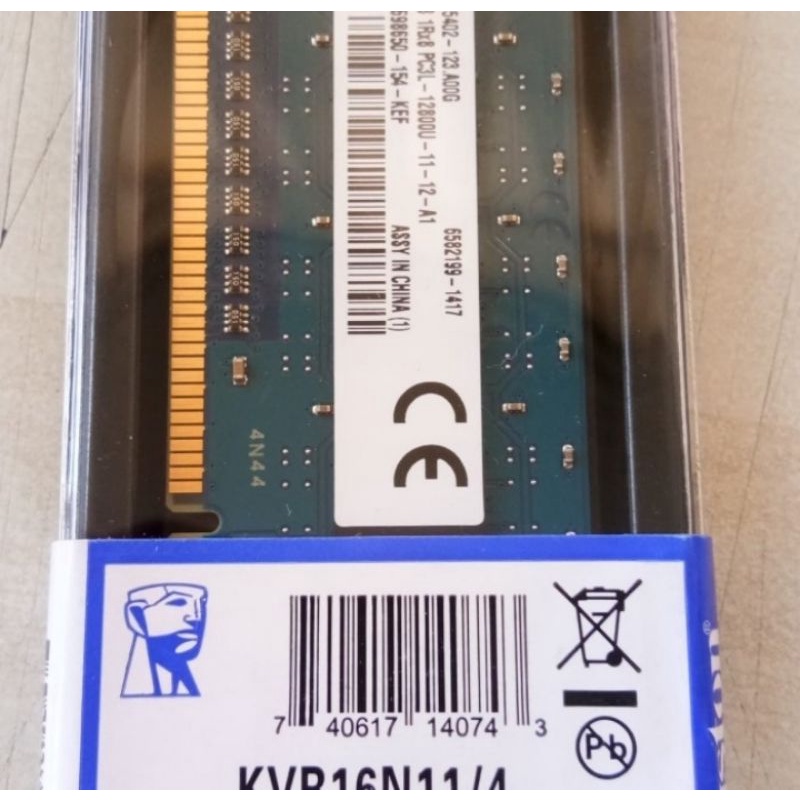 Memory RAM DDR 3 4GB PC 12800 / PC 10600