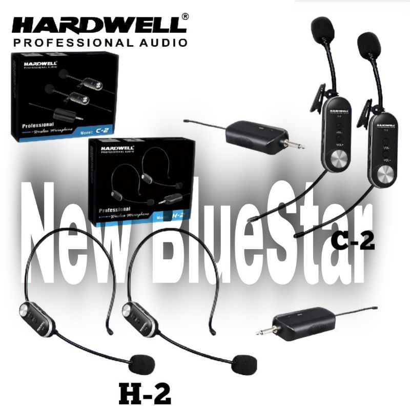 Mic Wireless Hardwell H 2 Headset Original Produk Hardwell H2 Bando