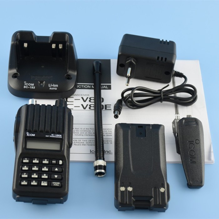 HT Handy Talky Icom V80 IC-V80 Lithium Walkie Talky Icom V80 Original ORI