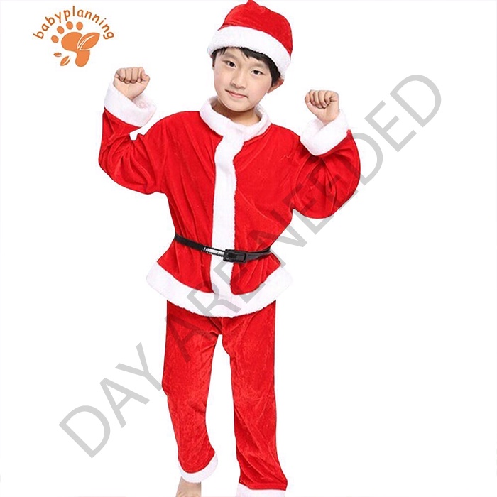 Baju kostum santa claus christmas anak laki laki santa claus costume sinter clause santa clause cowo
