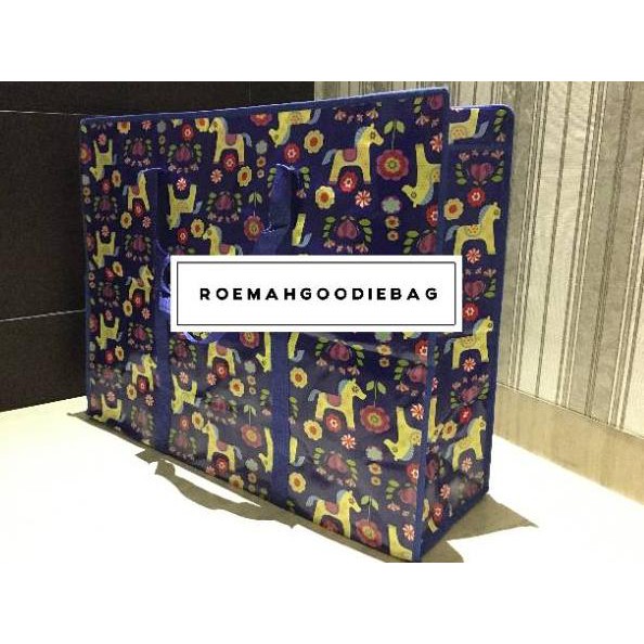 ￣ SP Tas Karung Jumbo L 70*55/Laundry Bag/Tas Pindahan/Kantong Besar Resleting/Plastik Terpal ✢ ✡