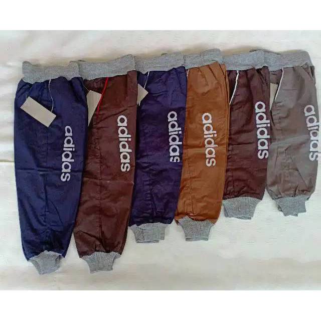  Celana  Jogger  anak  Bayi Bahan  Katun  Size S L Motif Polos 