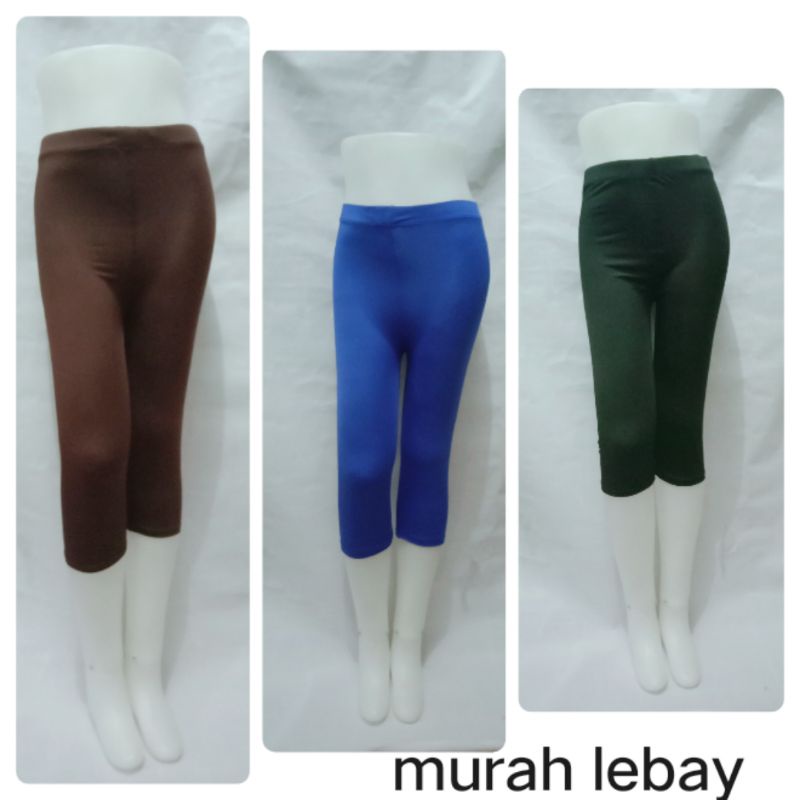 Legging Jersey Spandek Licin 3/4