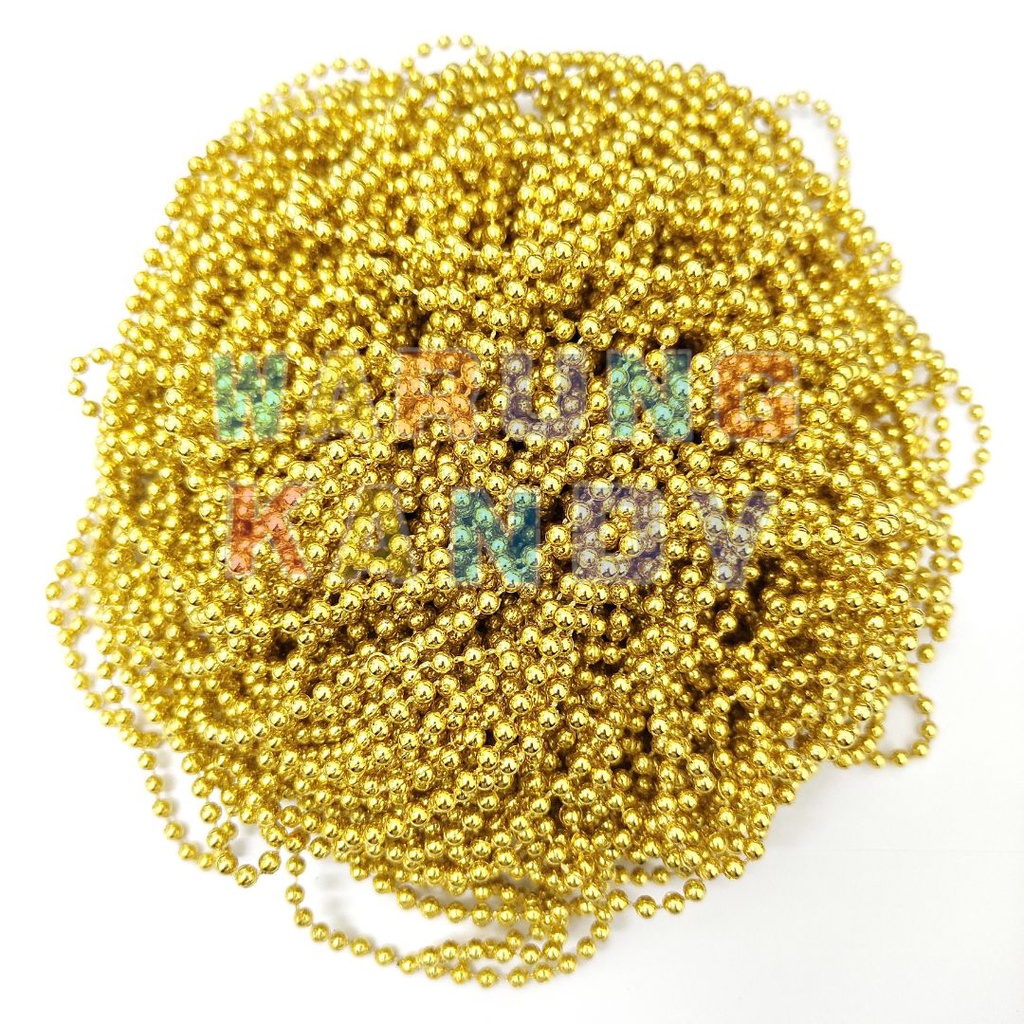 Mutiara Rantai / Mote Rantai 4mm Mas