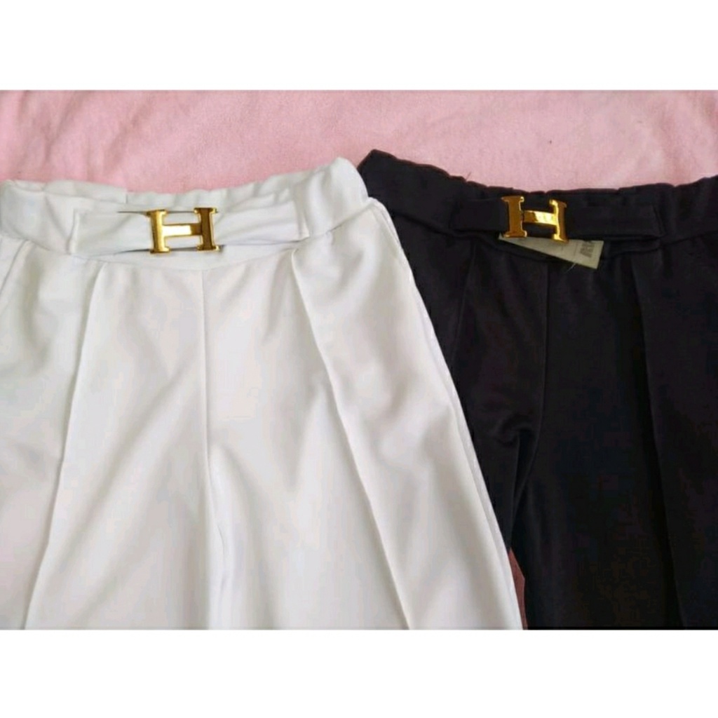 CELANA KULOT LOGO H KULOT BELT H KULOTCUBIT H