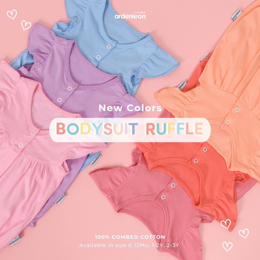 ARDENLEON  Bodysuit Ruffle 6 bulan - 3 Tahun CBKS