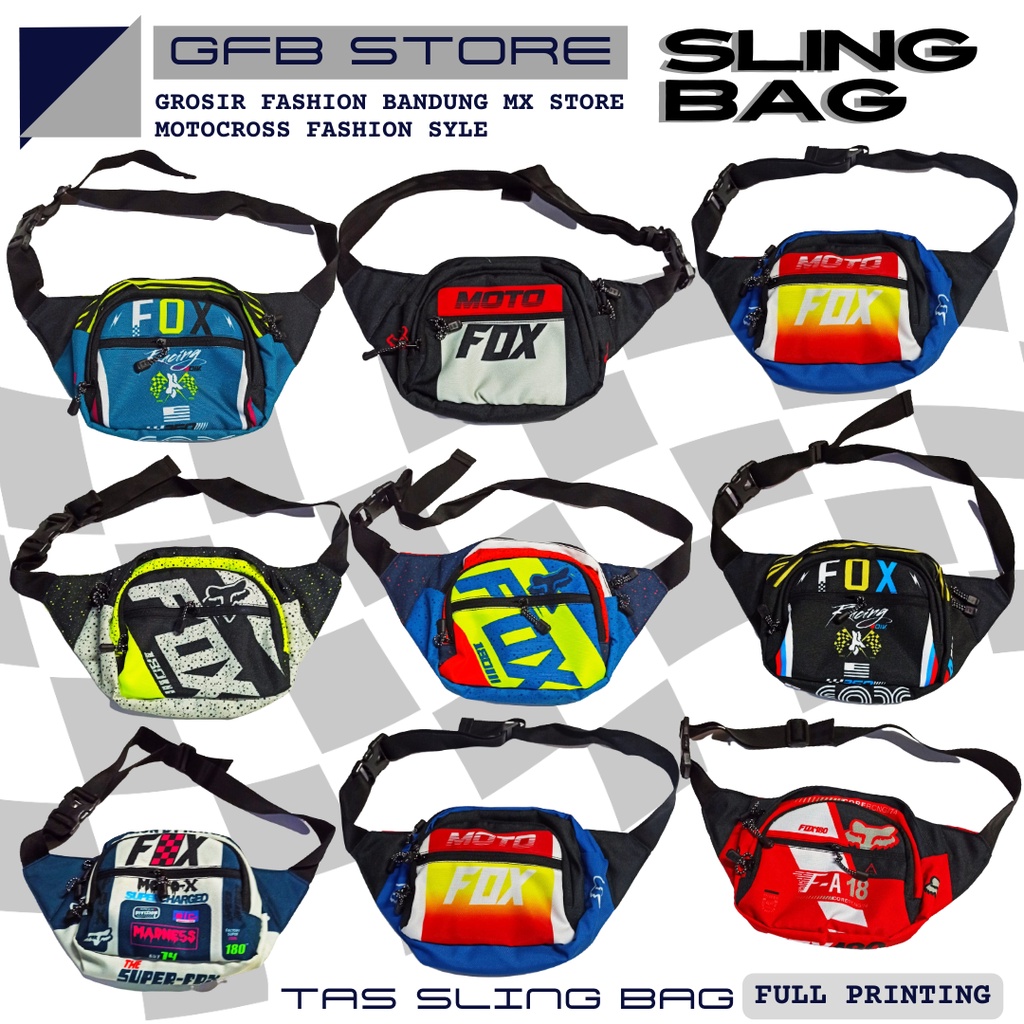 motocross shawl bag | sling bag motocross | tas selempang cross | tas selempang trail