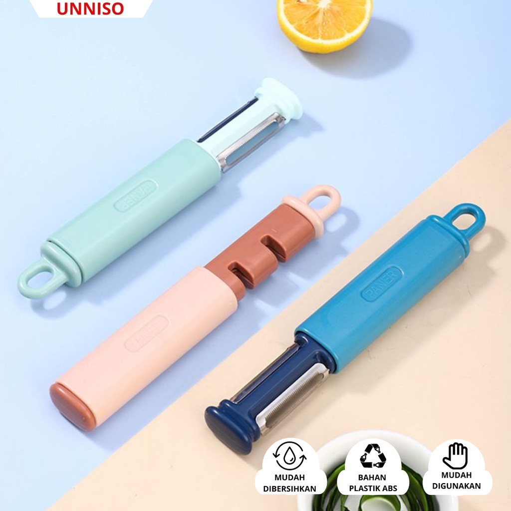 UNNISO - Peeler Multifungsi Pengasah Pisau Pengupas Buah PM1