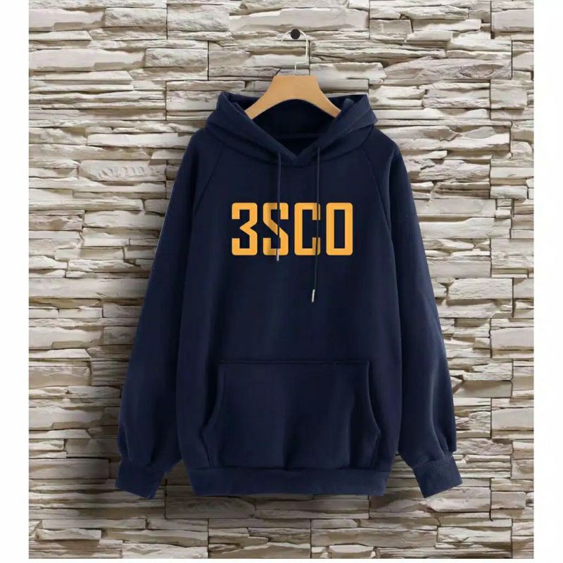 S - XXXXXL(6XL) Jaket 3SCO Hoodie 3SECOND 3SCO BIG SIZE Jacket Jumper JUMBO OVERSIZE Unisex XXL XXXL XXXXL 4L 5XL Maroon Navy Hitam Grey