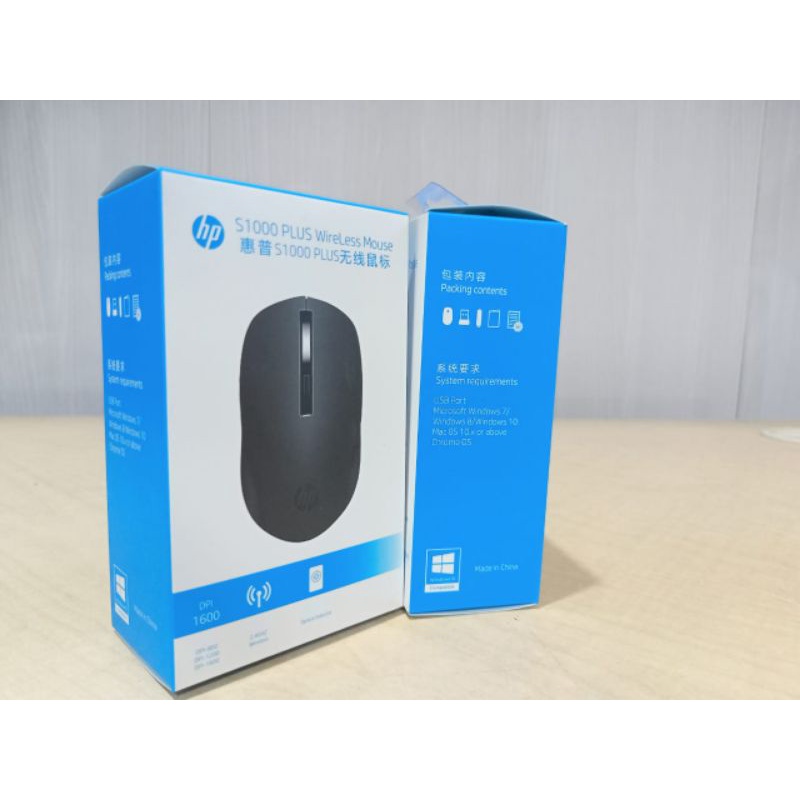 Mouse wireless Hp s1000 plus USB Optical 1600DPI/Hp WIRELESS