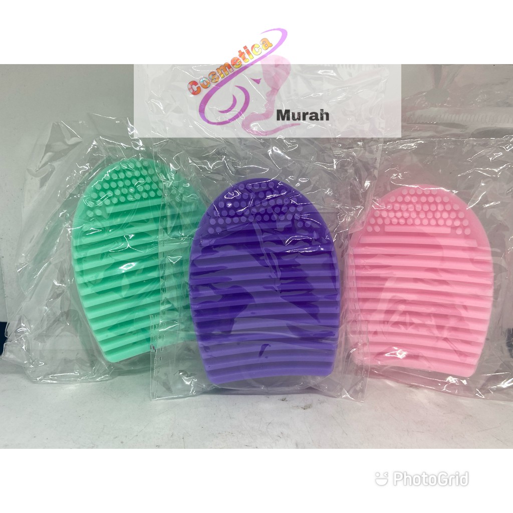 Brush egg pad / pembersih kuas make up / alat pembersih brush make up