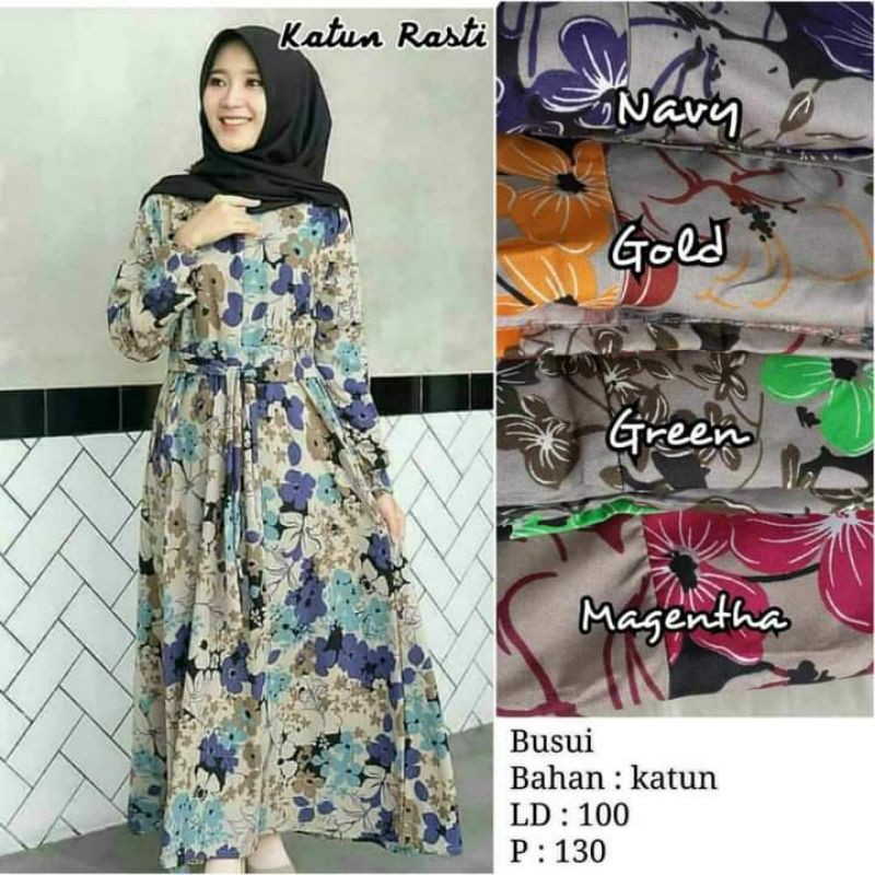 Gamis KATUN MOTIF bunga