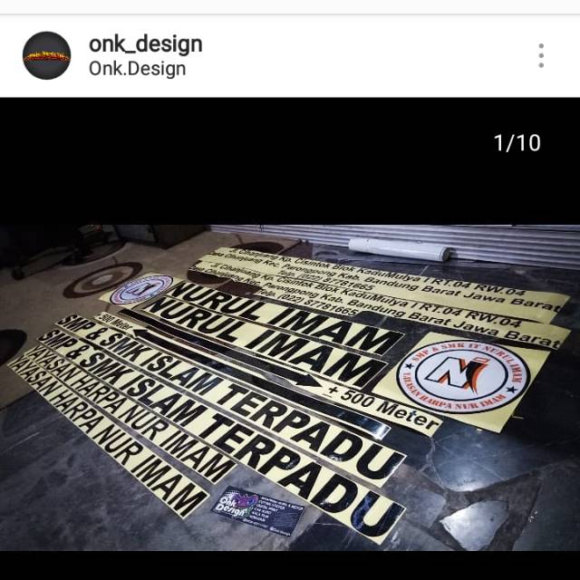 

cutting sticker stiker bebas desain printing waterproof label merk laminasi 68