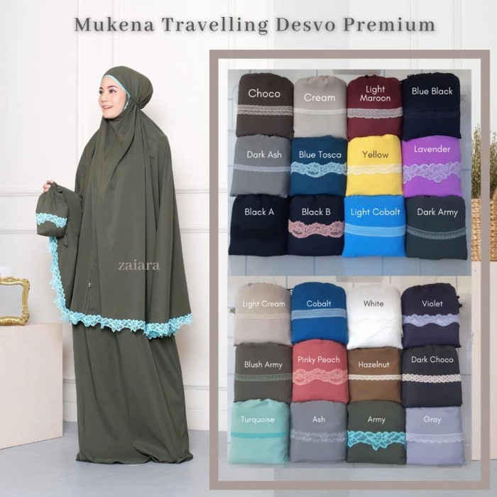 MUKENA- ZAIARA MUKENA TRAVELLING PARASUT PREMIUM TERBARU -MUKENA.