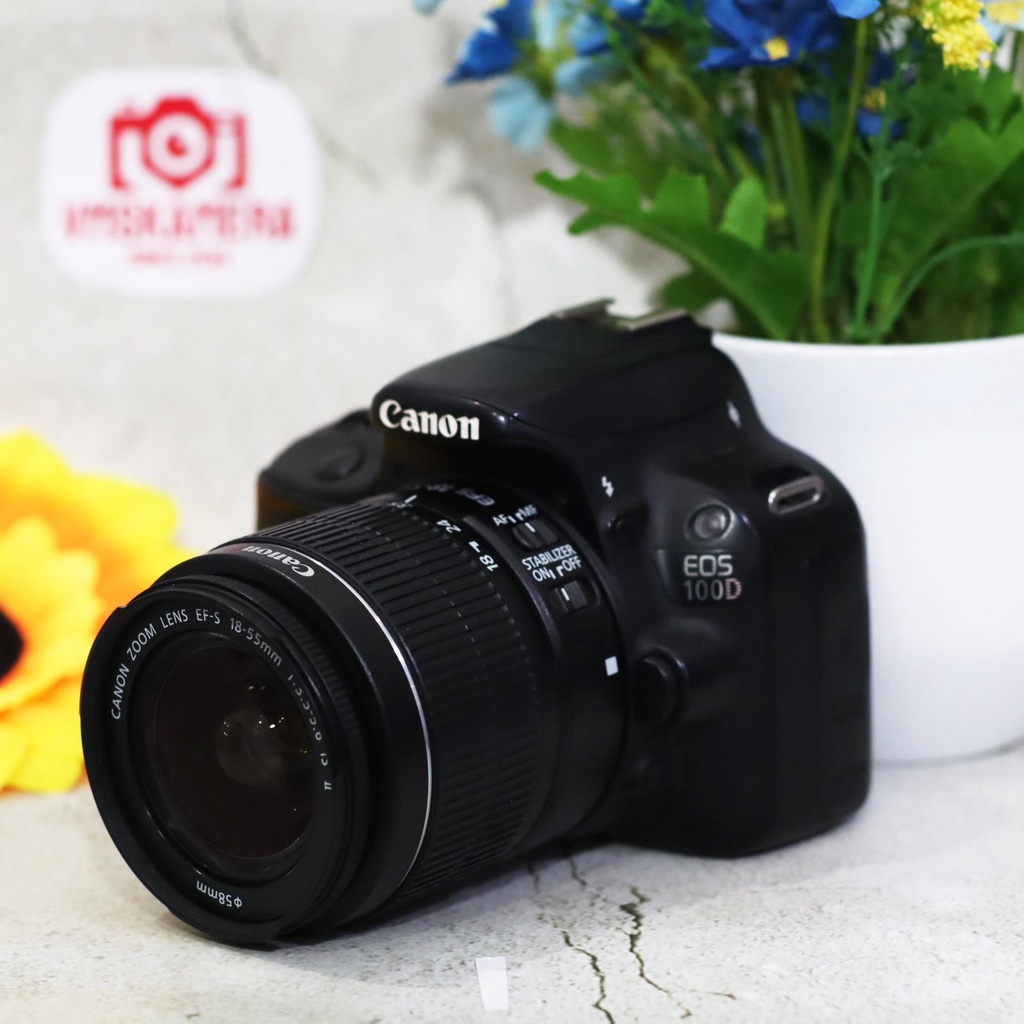 Canon 100D Lensa kit 18-55mm Original Kamera DSLR Layar Sentuh