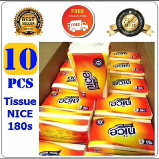 Tisu Tissue Nice Murah Promo PAKET 10 Pack 5 Pack 180 Sheet 2 Ply Atau Tisu Kering