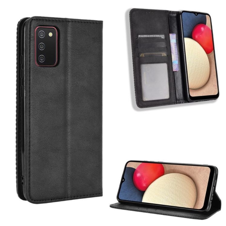 Samsung A02S Cover Wallet Leather Case