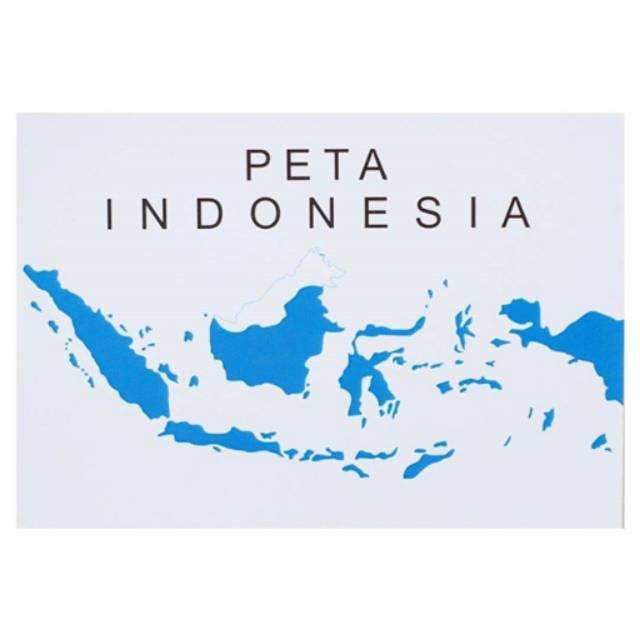 

BLIND MAP INDONESIA BLUE BIRU PETA KARTU POS POSTCARD SURAT FILATELI POSTCROSSING SWAP SALE ATLAS