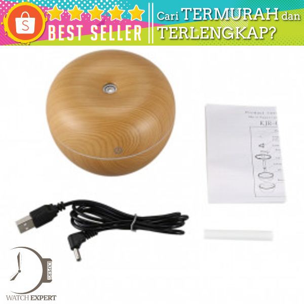 Taffware Ultrasonic Humidifier Aroma Essential Oil Diffuser Wood Design 130ml - AUG17 - Wooden