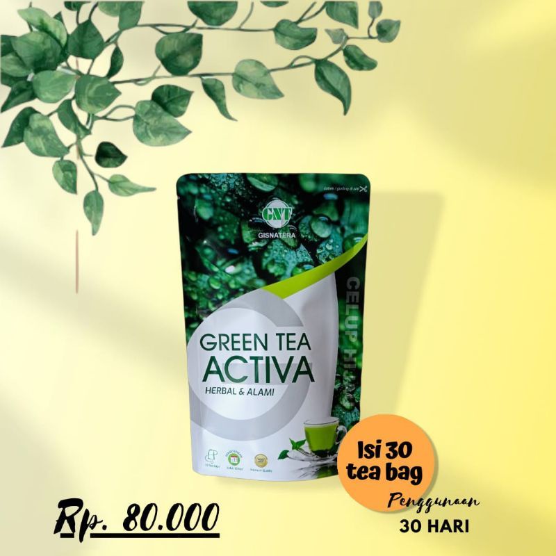 

Teh Hijau / Green Tea Aktiva Kemasan Celup