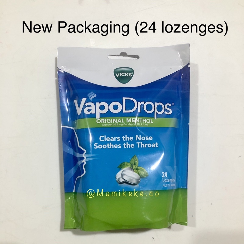 

Vicks Vapodrops Original Menthol / Cool Peppermint 24 Lozenges