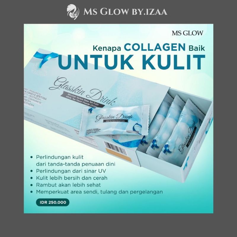 

Ms Glow Glasskin Drink (Collagen drink)