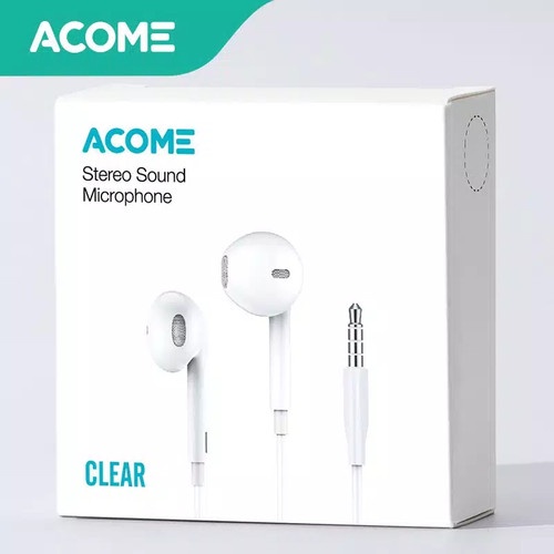 Headset/Earphone Acome Stereo Sound Microphone Semi In Ear Wired Earphone