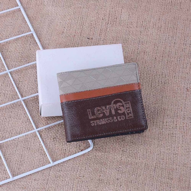 AUTHENTIC Dompet Lipat Pria Cowok Koin Remaja Fashion Dompet Pria Bahan Kulit Sintetis JP07 884BY Men Wallet Leather Original