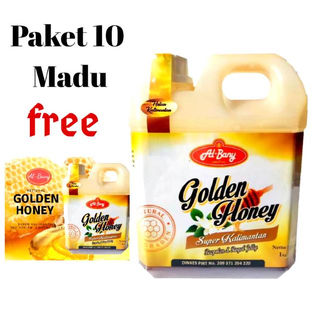 Madu golden honey buy 10kg free 1 kg