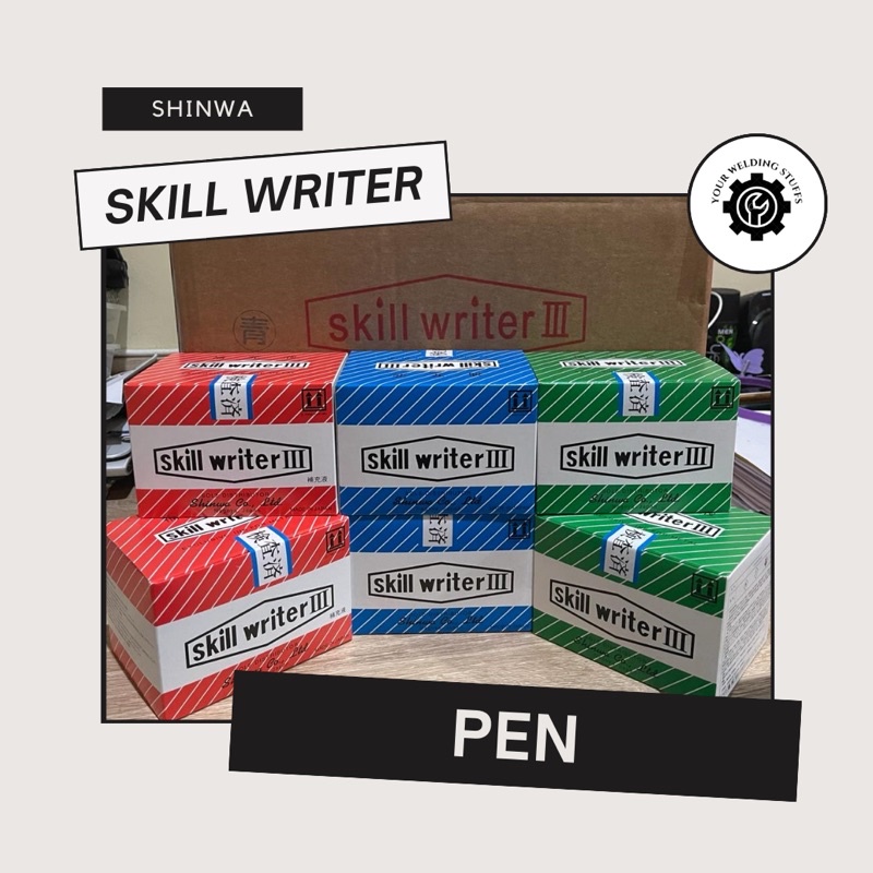 

SHINWA SKILL WRITER PEN (HARGA TERTERA ADALAH HARGA 1 BOX YAITU ISI 12PCS)