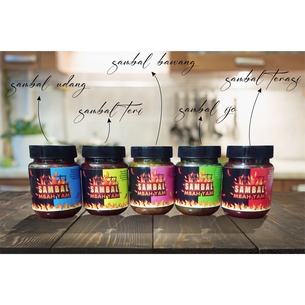 

ANEKA SAMBAL MBAH YAM kemasan toples 200 gram
