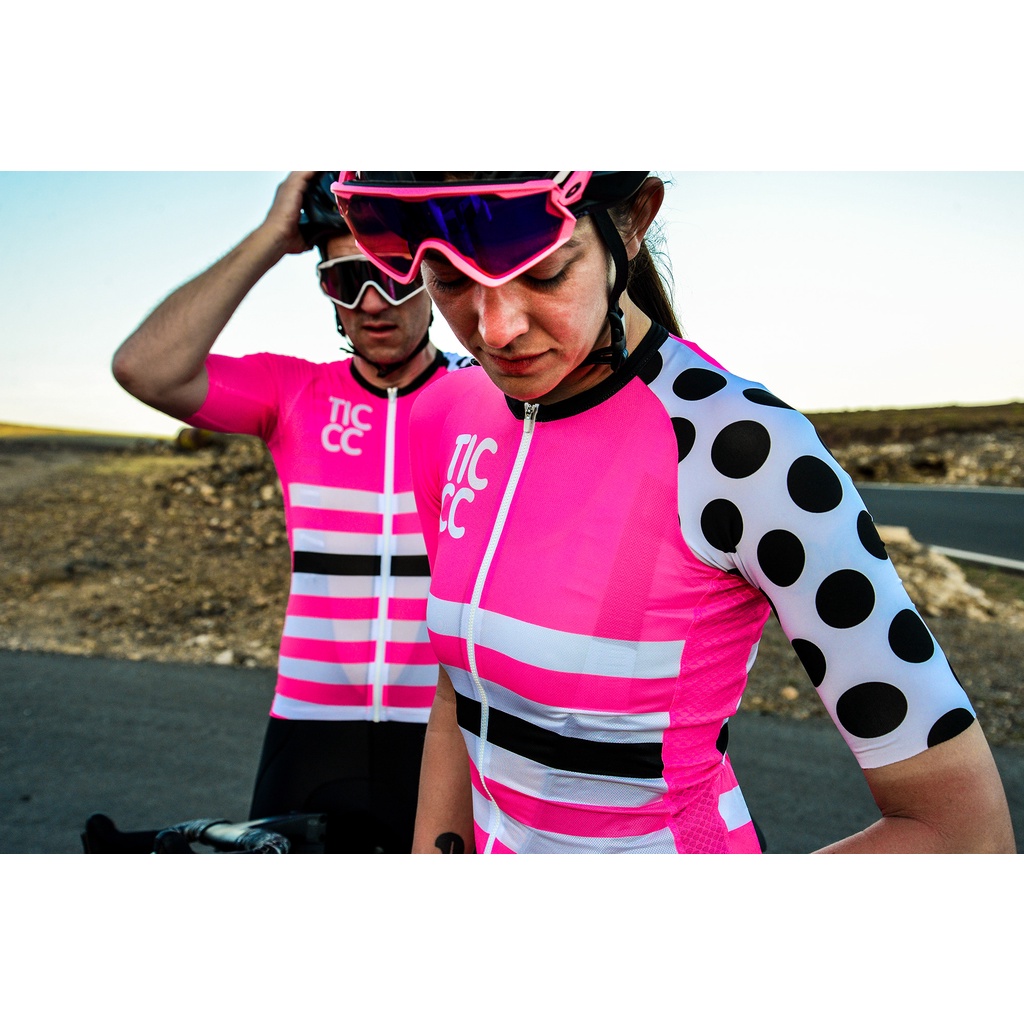 baju jersey roadbike wanita pria lengan pendek dan lengan panjang TIC CC MIX ,baju sepeda,jersey sep