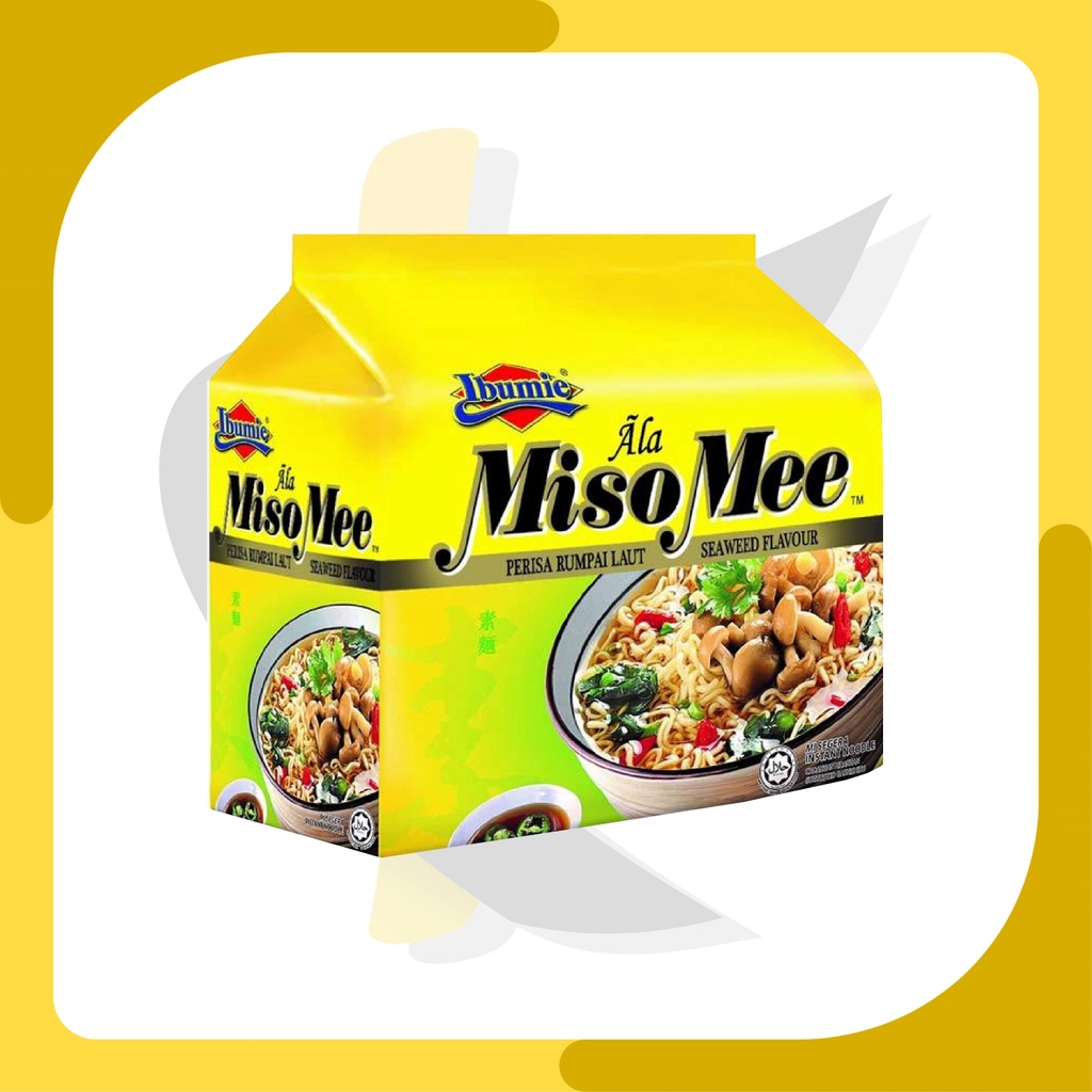 Makanan Import | Mie Kuah Instant Ibumie Ala MisoMee Rumput Laut 80gr