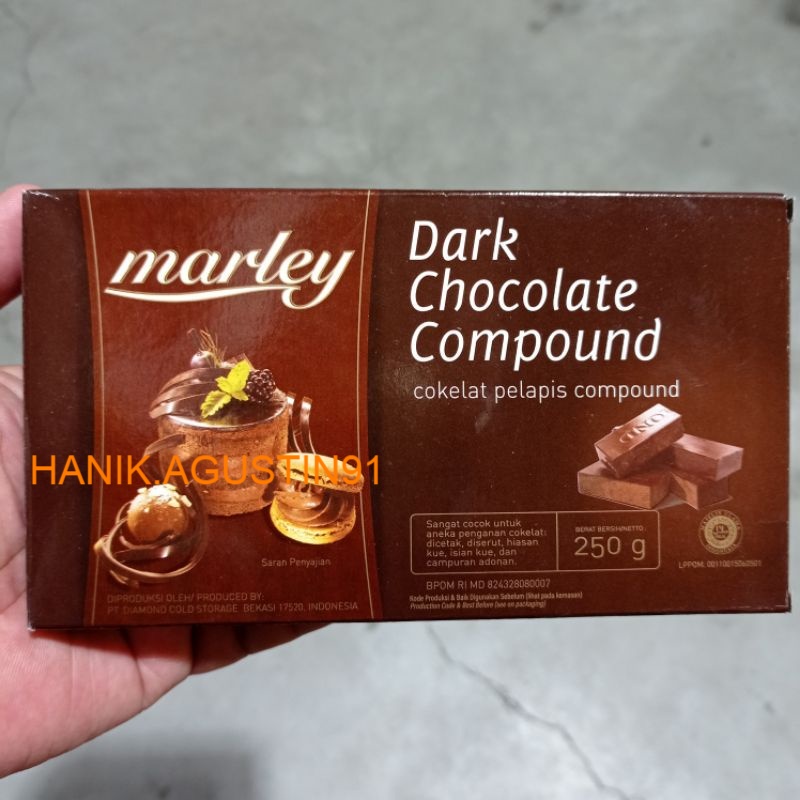 

Marley Dark Chocolate Compound Cokelat Pelapis Compound 250gr