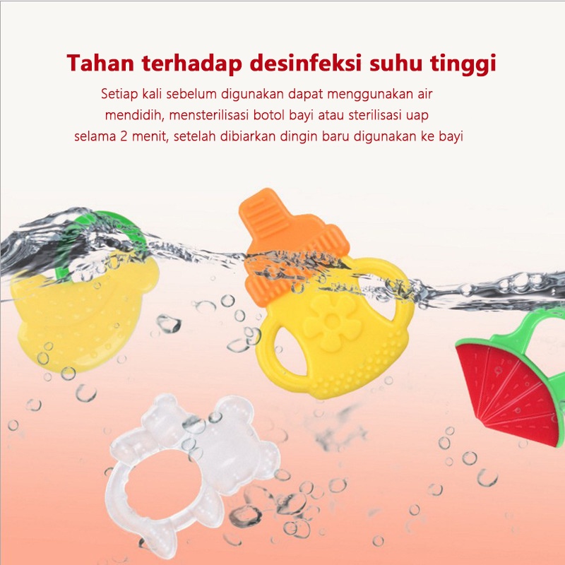 Teether Gigitan Bentuk Buah/Teether Bahan Silikon/Gigitan Bayi/C221
