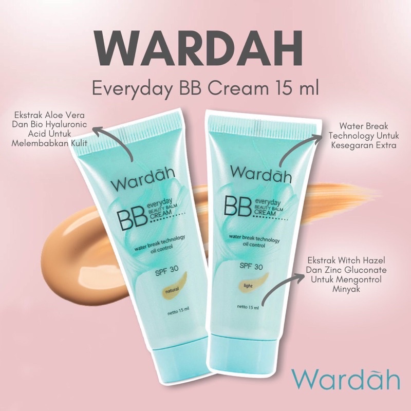 Wardah Everyday BB Cream 15 ml / Wardah Everyday Beauty Balm Cream SPF 30 / Wardah Everyday Series