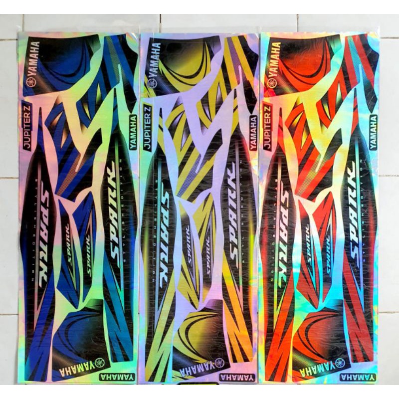HOLOGRAM striping lis sticker variasi motor Jupiter Z Burhan